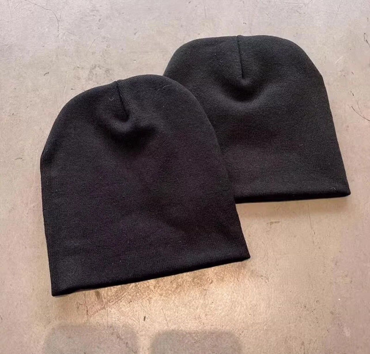 Vamp knit beanies