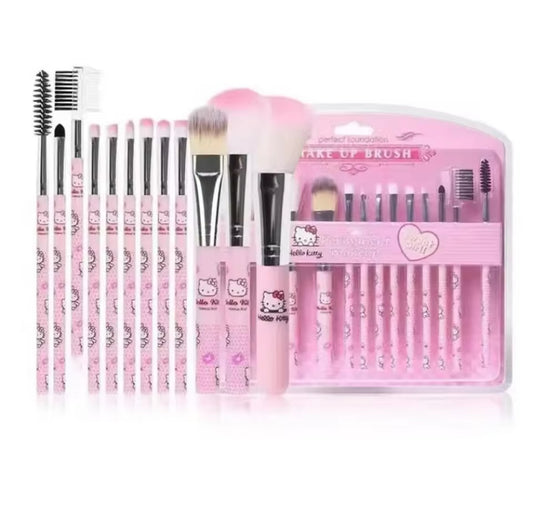 Hello Kitty makeup brush set 12pc.